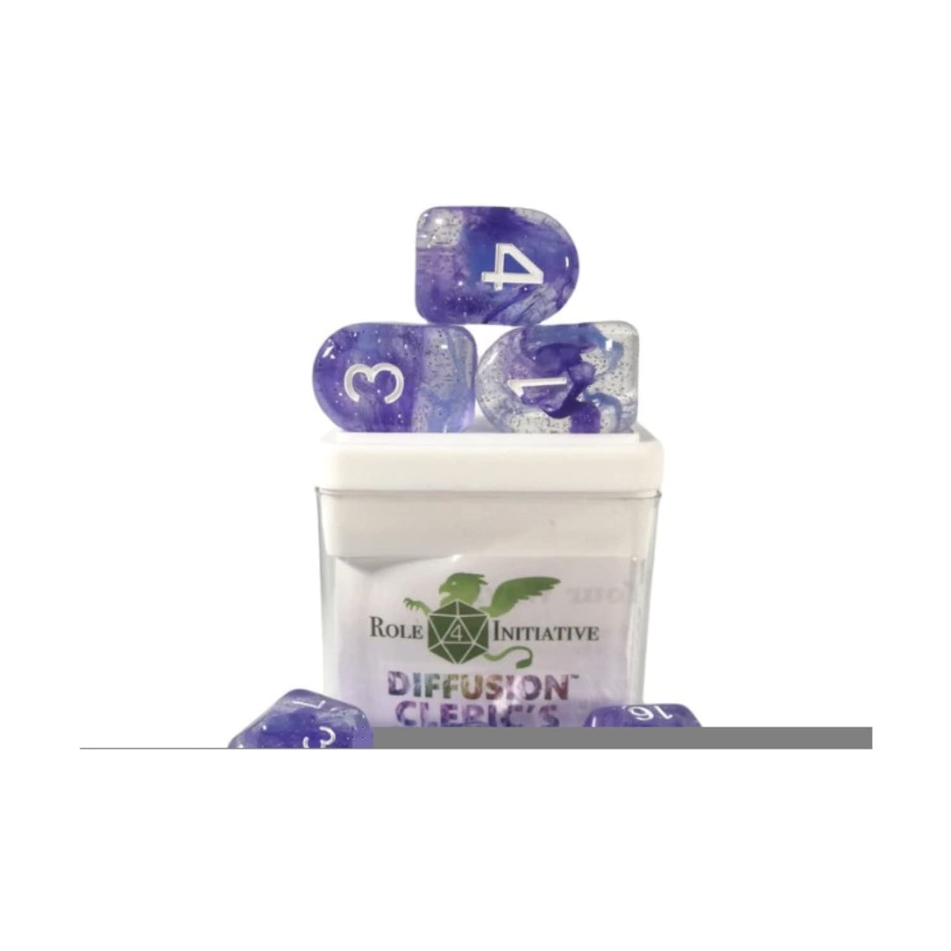 Role 4 Initiative Diffusion Poly Set - Cleric'S Dicinity W/Numbers (15 ...