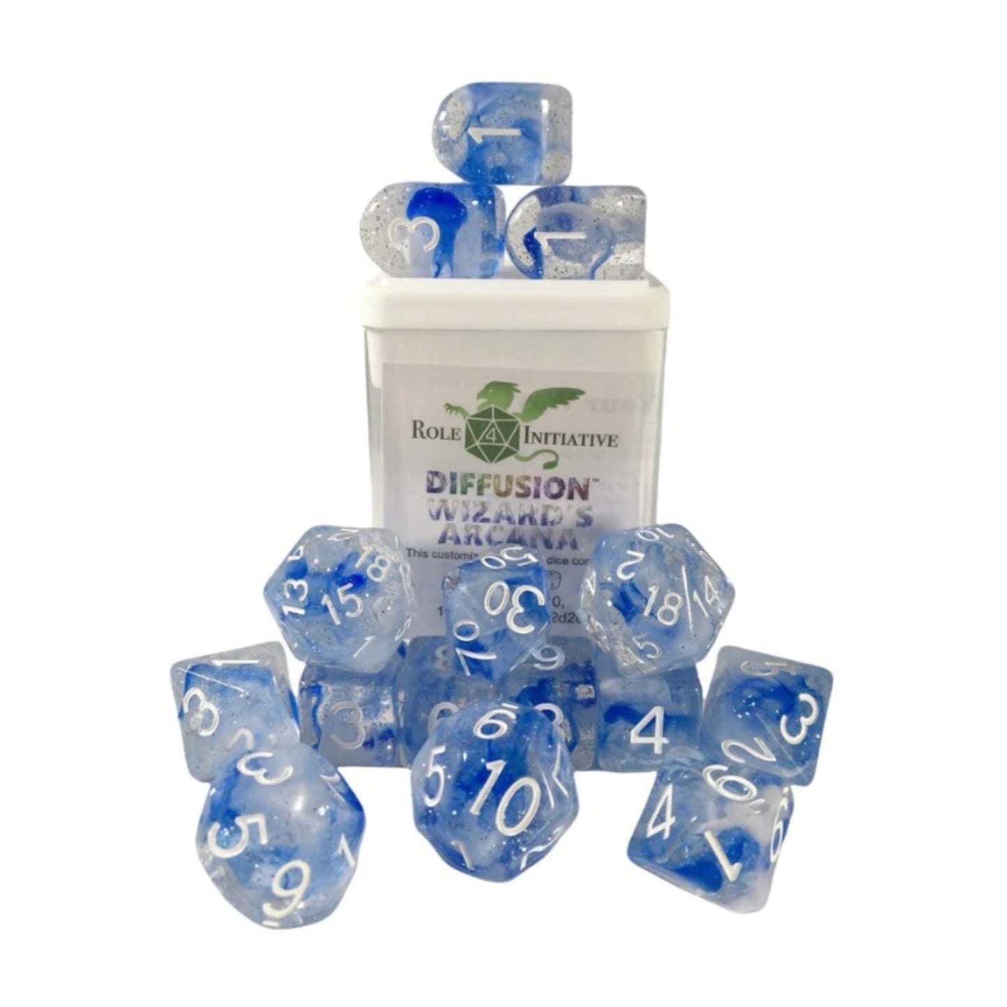 Role 4 Initiative Diffusion Poly Set - Wizard'S Arcana W/Numbers (15)