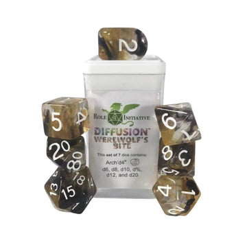 Role 4 Initiative Diffusion Poly Set - Werewolf'S Bite W/Creature Symbol (7)