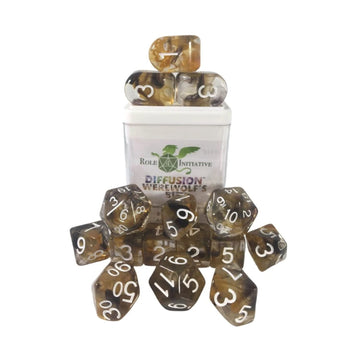 Role 4 Initiative Diffusion Poly Set - Werewolf'S Bite W/Creature Symbol (15)