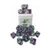 Role 4 Initiative Polyhedral Dice - Green Goblin Arched d4's w/White (15)