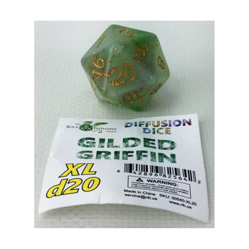 Role 4 Initiative 29Mm D20 - Gilded Griffin W/Numbers