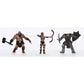 Role 4 Initiative Characters Of Adventure - Orcs Group Archer, Paladin, Battlemaster For D&D Or Pathfinder