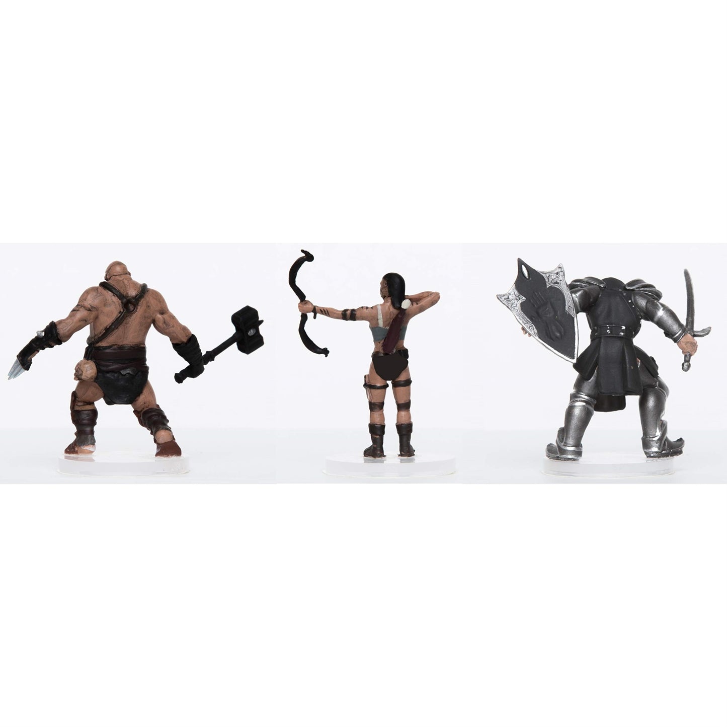 Role 4 Initiative Characters Of Adventure - Orcs Group Archer, Paladin, Battlemaster For D&D Or Pathfinder