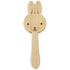 Solid Maple Wood Baby Rattle – Natural Wooden Bunny Rattle | Made in the USA 🇺🇸