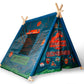 Jurassic World: Camp Cretaceous Indoor Teepee Tent | Pop-Up Canopy Tents & Shelters, Fort Playhouse For Kids, Indoor Reading Nook | Dinosaur Toys & Games, Gifts And Collectibles | 5 X 4 Feet