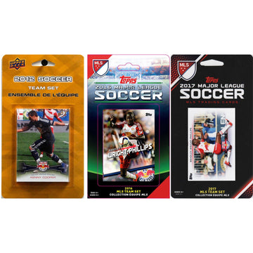 Mls New York Red Bulls 3 Different Licensed Trading Card Team Sets