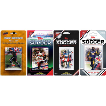 Mls New York Red Bulls 4 Different Licensed Trading Card Team Sets