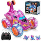 Remote Control Stunt Car Shark RC Kids Toy Outdoor 360° Rotating Boys and Girls - Blue