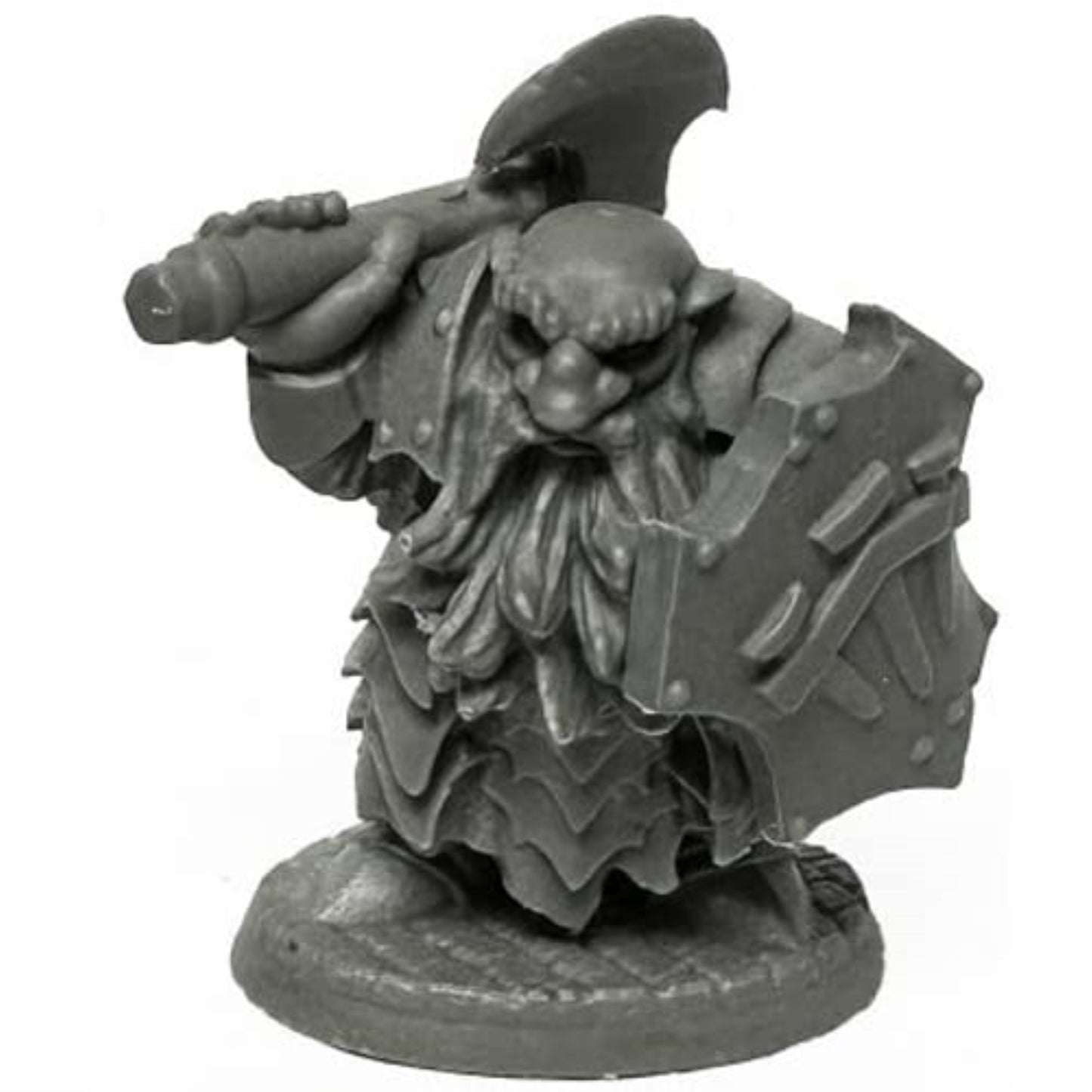 Reaper Bones Legends: Dark Dwarf kitchen chopping tool