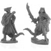 Dragonfolk Bard and Thief Miniature 25mm Heroic Scale Figure Bones Black Reaper Miniatures
