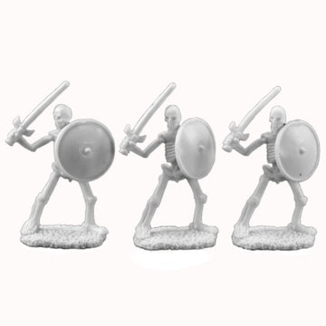 Reaper Rm77017 77017: Skeletal Swordsmen (3) Dark Heaven Legends Bones Miniatures, One Size
