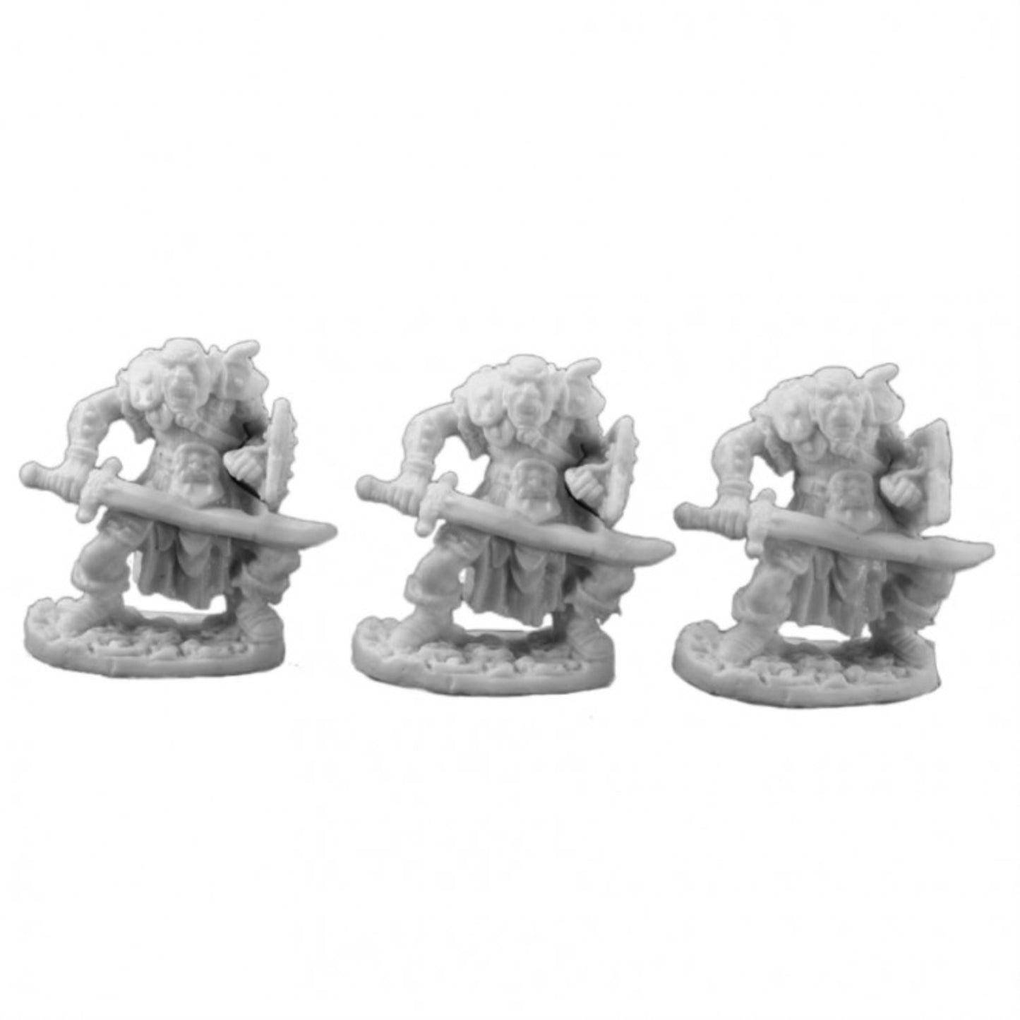 Reaper 77019: Orc Swordsman (3) Dark Heaven Bones Plastic Miniatures