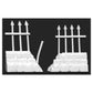Reaper Miniatures Graveyard Ruined Fences (2) #77528 Bones Unpainted Plastic