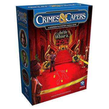 Renegade Game Studios Crimes & Capers And The Winner Is. Dead, 4-6 Players, Ages 14+,Playing Time 90 Minutes