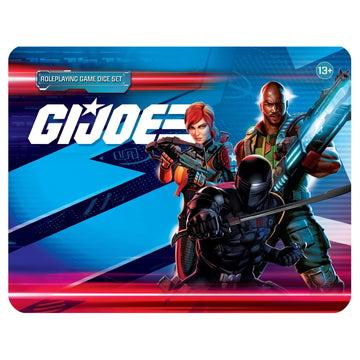 Renegade Game Studios G.I. Joe Roleplaying Game Dice Set, Specialty Dice, 2 D20 , 1 D12, 1 D10, 1 D8, 1 D6, 1 D4 , 1 D2 Coin