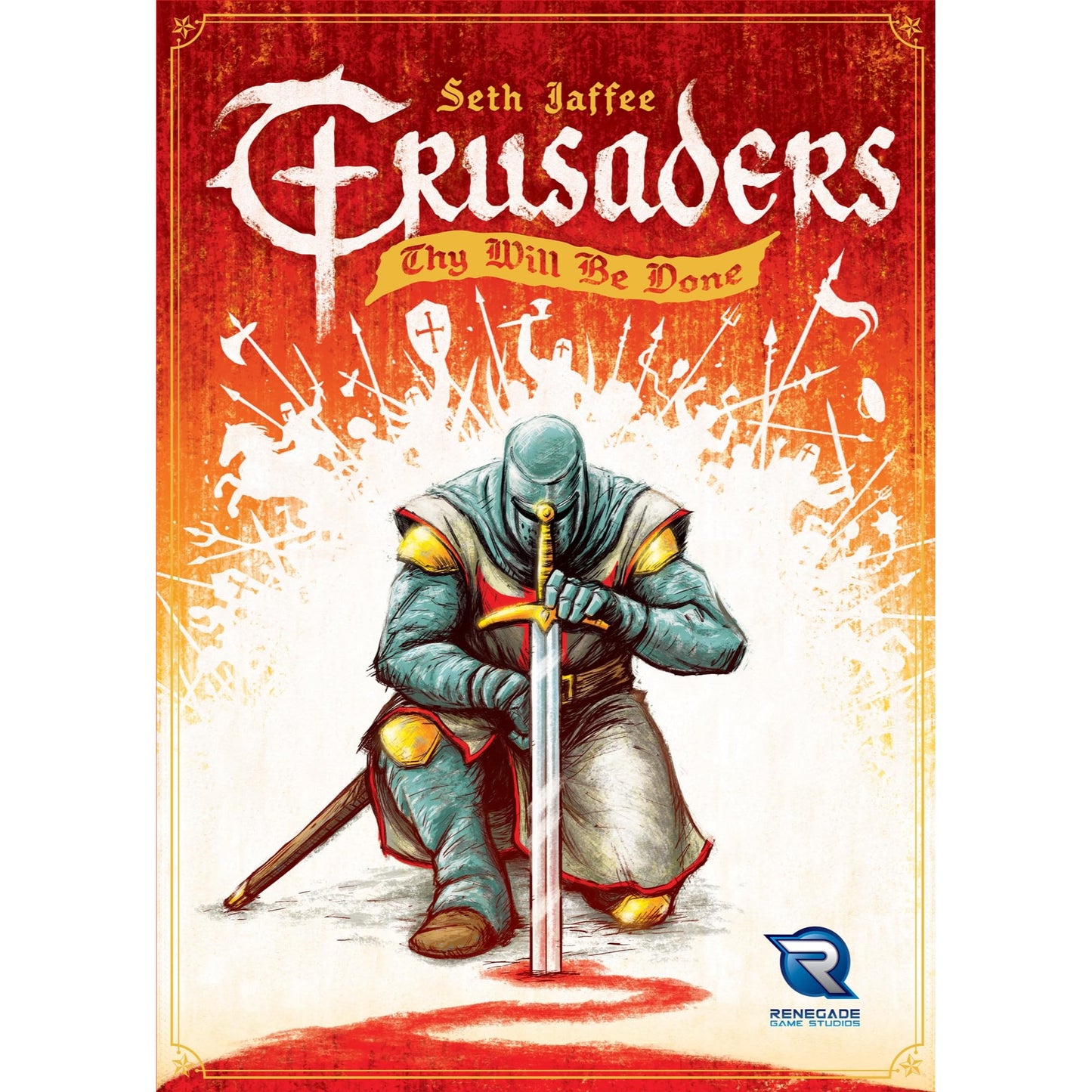 Renegade Game Studios Crusaders: Thy Will Be Done - Medieval Strategy Board Game, 2-4 Players, Ages 14+, Brown, Model RGS02469