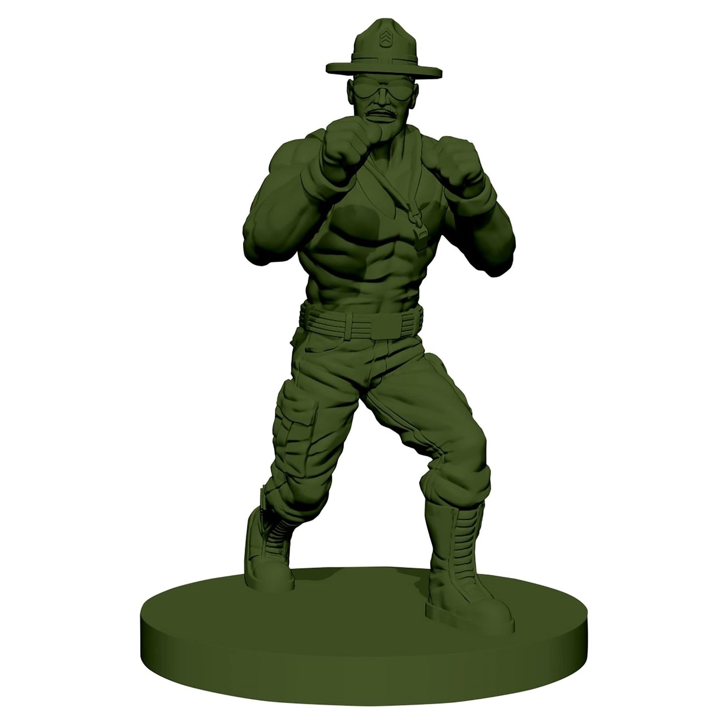 Renegade Game Studios G.I. Joe Mission Critical SGT Slaughter Figure Pack - RPG Expansion, Cards, Blue, Model 105704