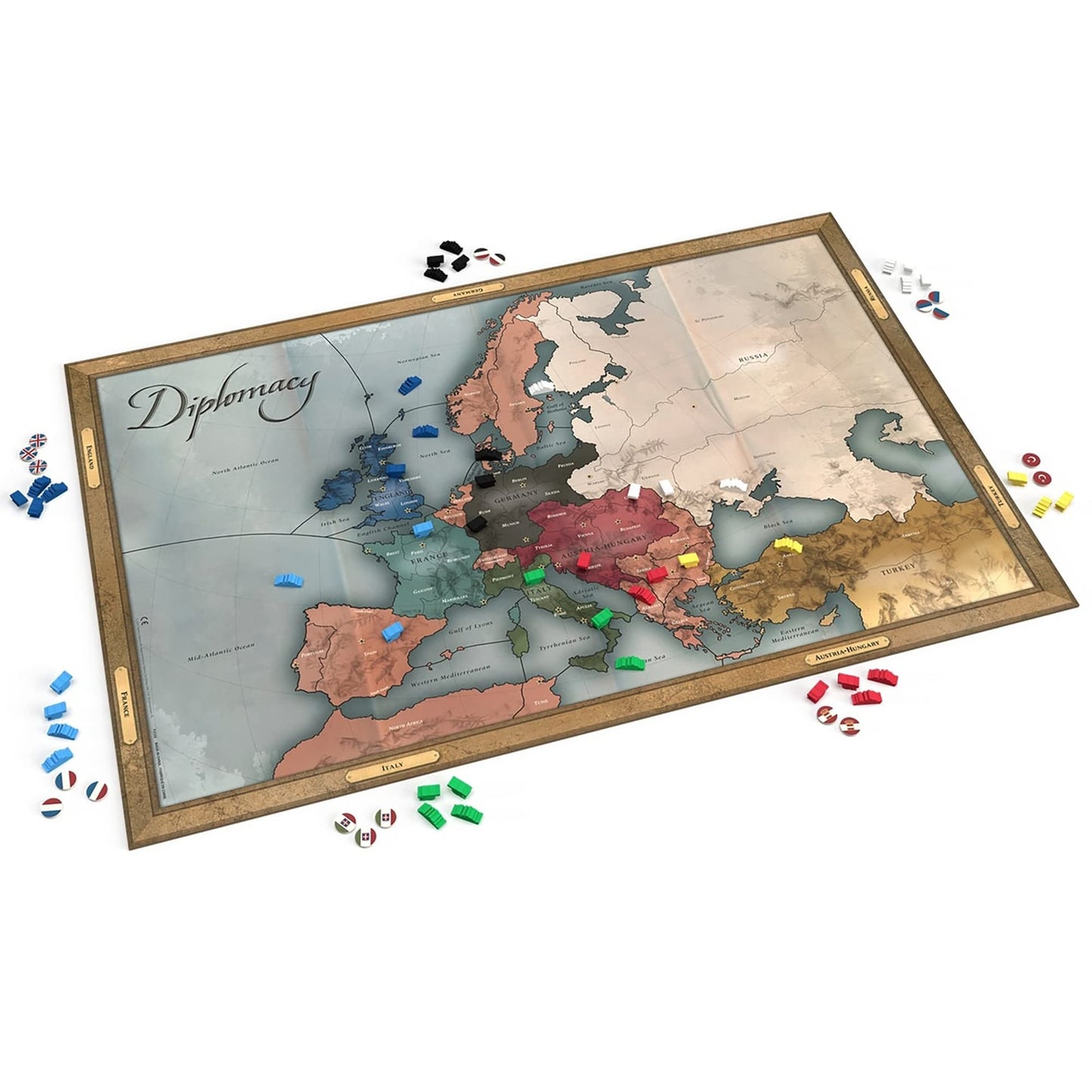 Renegade Game Studios Diplomacy Board Game - Strategy for 2-7 Players, Ages 12+, Cardboard, Multi, Model RGS-02574