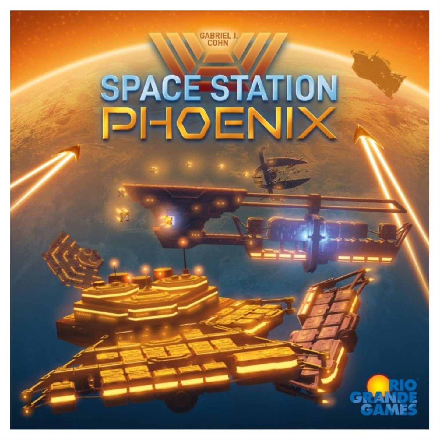 Rio Grande Games Space Station Phoenix - Rio Grande Games - Strategy Board Game, Ages 14+, 2-4 Players, 90-120 Min