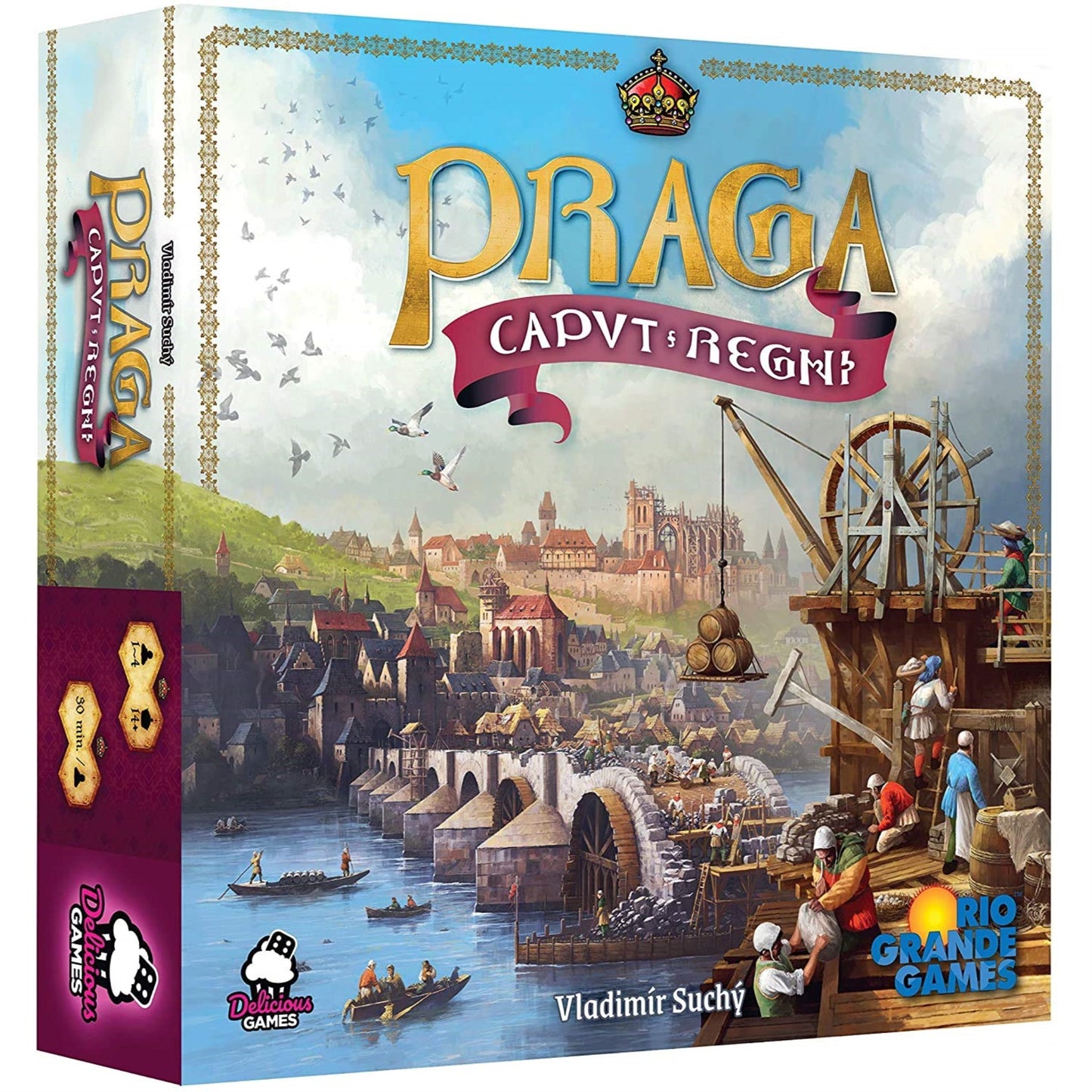 Rio Grande Games Board Game - Praga Caput Regni, Cardboard, Blue, Model RIO601