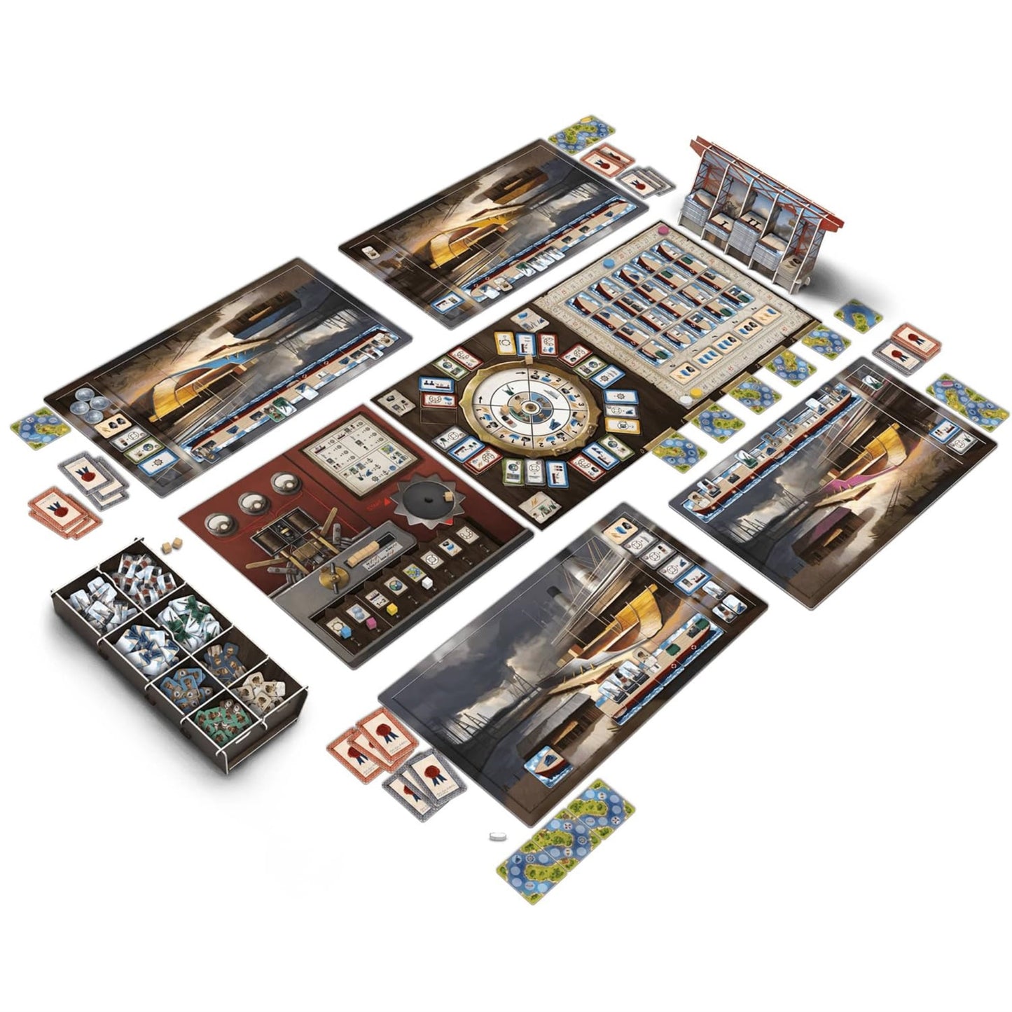 Rio Grande Games: Shipyard 2Nd Edition - Strategy Board Game, 19Th Century Shipbuilding, Economic & Worker Placement, Age 14+, 1-4 Players, 90-120 Min