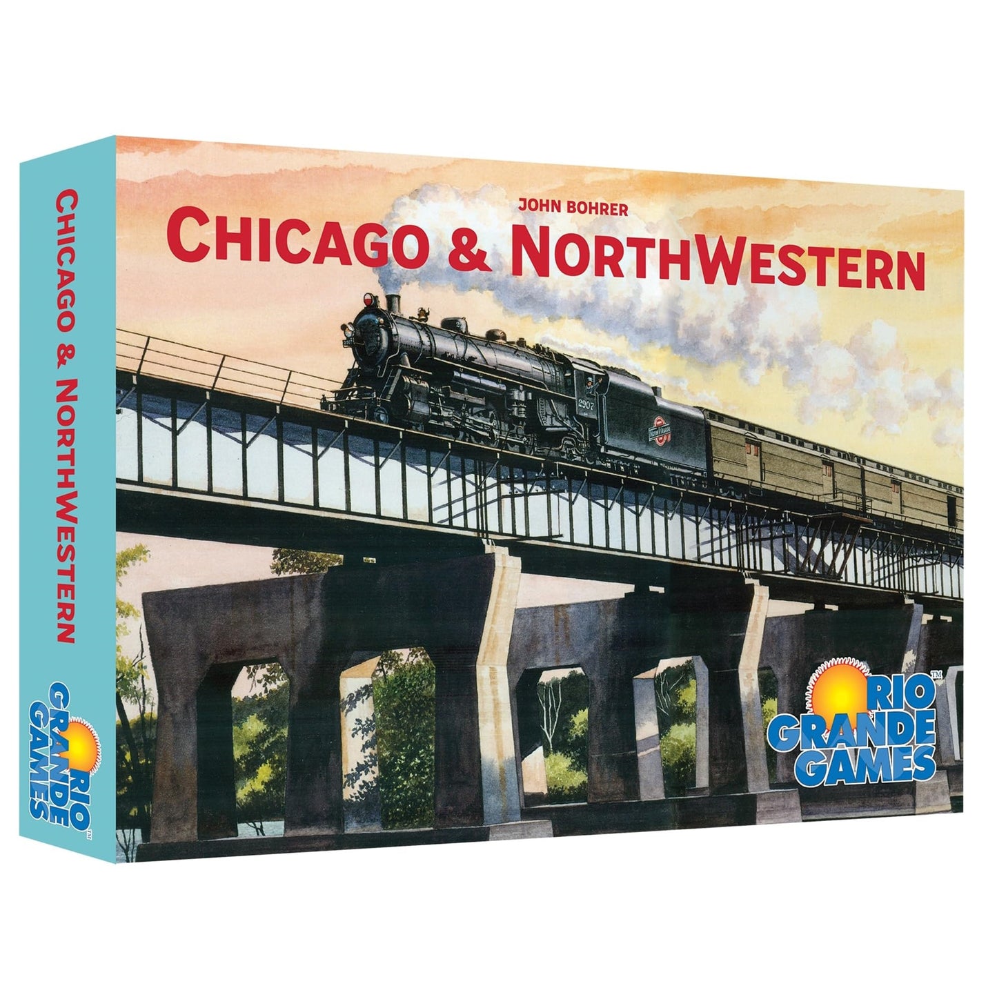 Rio Grande Games: Chicago & Northwestern - Strategic Train Board Game, Build & Invest In Railroads In The Late 1800'S, Age 14+, 3-5 Players, 30-60 Min