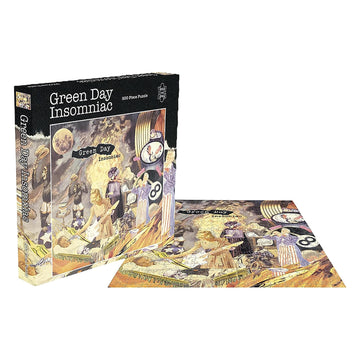 RockSaws Green Day Insomniac Jigsaw Puzzle - 500 Pieces, 16x16 inches, Paperboard, Colorful Design