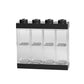 Room Copenhagen Lego Minifigure Display Case, Stackable Storage Container For Collectible Figurines, 4 Stud, Black