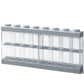 Room Copenhagen, Lego Minifigure Display Case - Stackable Storage Container For Desktop Or Wall Mounting - 15.04 X 7.24In - 8 Stud, Medium Stone Grey - Holds 16 Standard Brick People