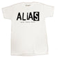 Alias Logo Men'S White T-Shirt - Small