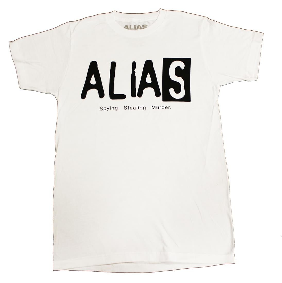 Alias Logo Men'S White T-Shirt - Small