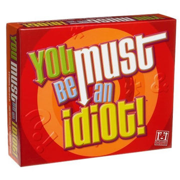 R&R Games You Must Be an Idiot Family Game - Small Light Brown Paper Model 998