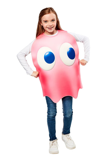 Neca Child'S Pac-Man Foam Costume Tunic, Pinky, One Size