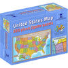 Waypoint Geographic 500-Piece USA Map Jigsaw Puzzle, Educational Fun, 24" x 36", Blue Ocean, Model HMP02
