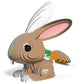 Rabbit 3D Cardboard Model Kit Eugy