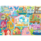 Rainbow Birdies "Speed Puzzle" 500 Piece Jigsaw Puzzle Cobble Hill