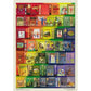 Rainbow Bookshelves 1000 Piece Jigsaw Puzzle Flame Tree