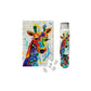Rainbow Giraffe 150 Piece Mini Jigsaw Puzzle Micro Puzzles