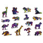Rainbow Wild Cat 274 Piece Wood Jigsaw Puzzle Wooden City