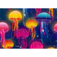 Rainbow of Jellyfish 500 Piece Jigsaw Puzzle Trefl