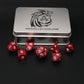 Redwood Forest - 7 Piece DnD Dice Set | Wood RPG Gaming Dice