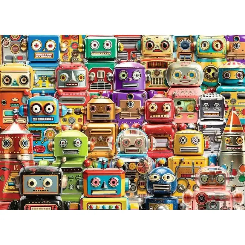 Retro Robots 500 Large Piece Jigsaw Puzzle Ravensburger