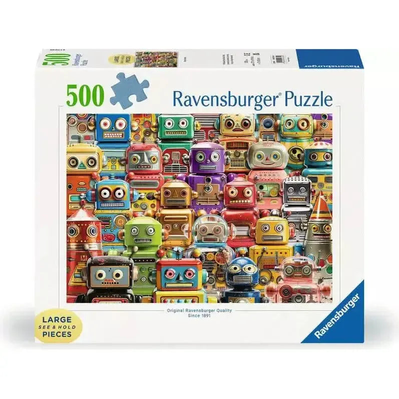 Retro Robots 500 Large Piece Jigsaw Puzzle Ravensburger
