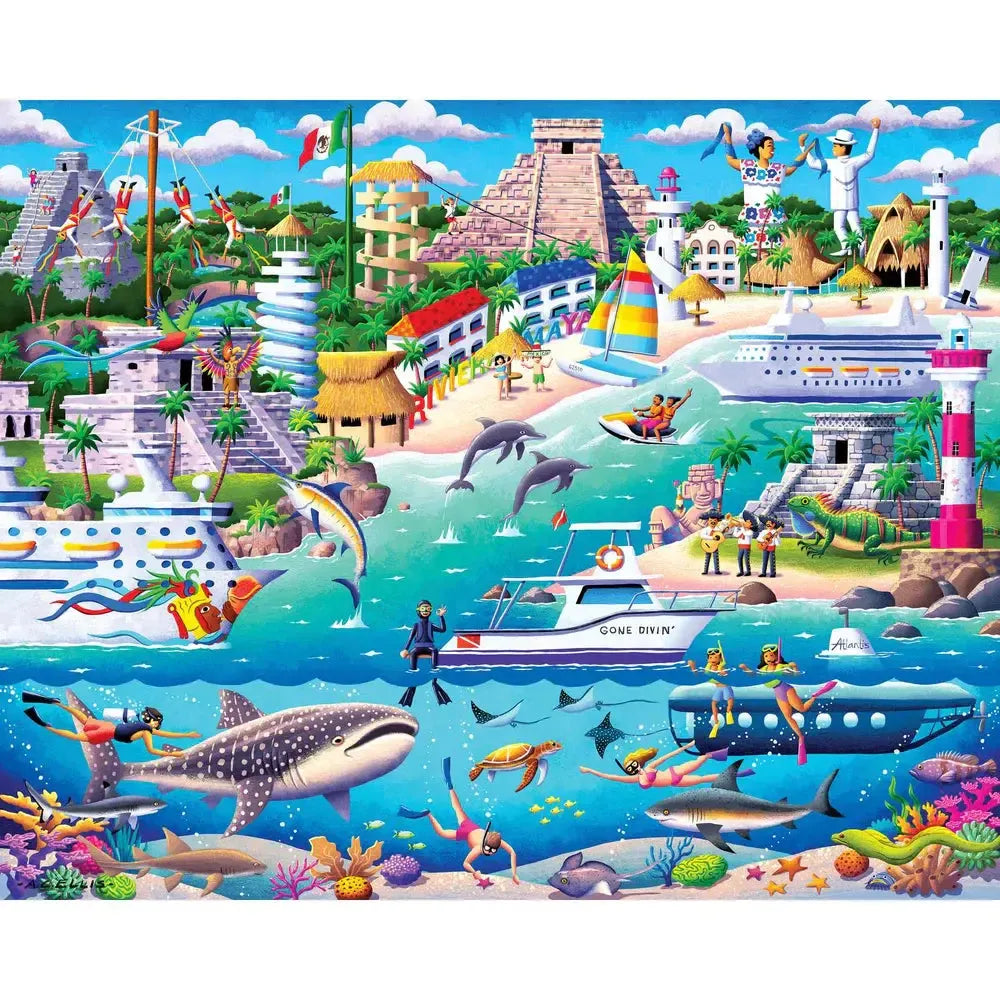 Riviera Maya 210 Piece Jigsaw Puzzle Boardwalk