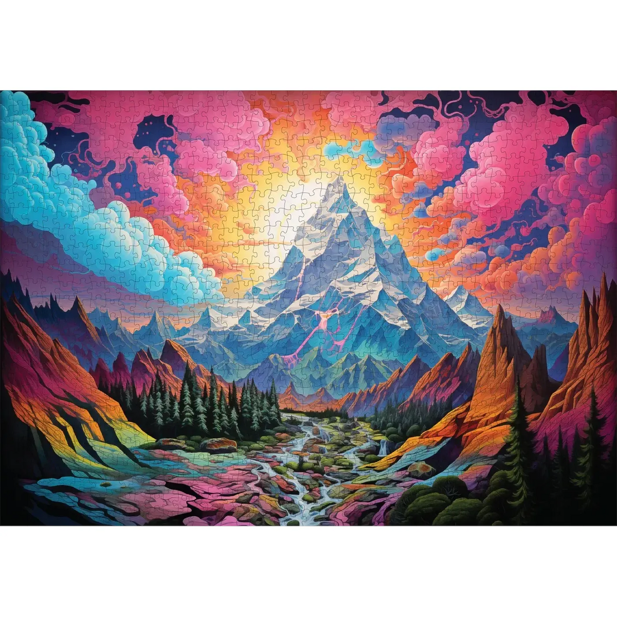 Rocky Ridges 1000 Piece Jigsaw Puzzle Trippy