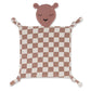 100% Muslin Lovey - Rosewood Checker