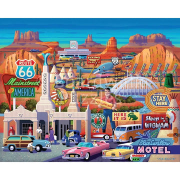 Route 66 1000 Piece Jigsaw Puzzle Boardwalk
