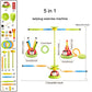 4 Styles Ladybug Multifunction Exercise Machine Ferrule Jump Rocket Launcher Toy Sports Entertainment Game Outdoor Educational