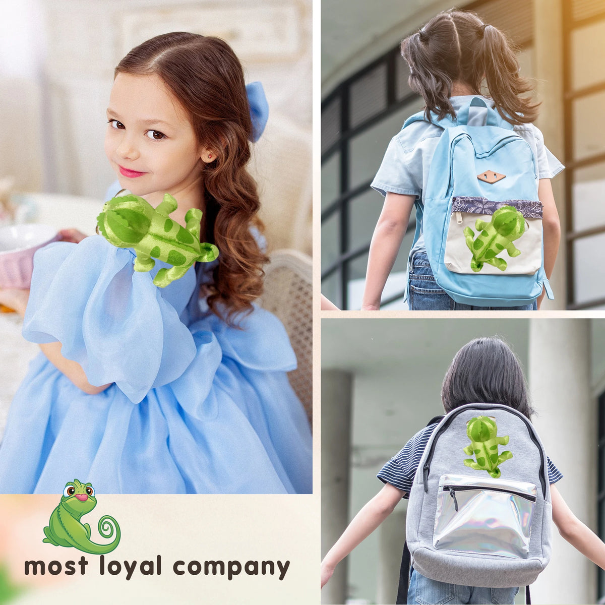 Pascal  Rapunzel Chameleon Plush Toy Soft Stuffed Animals Plush Shoulder Plush Suitable for Parties Perfect Gift for Kids